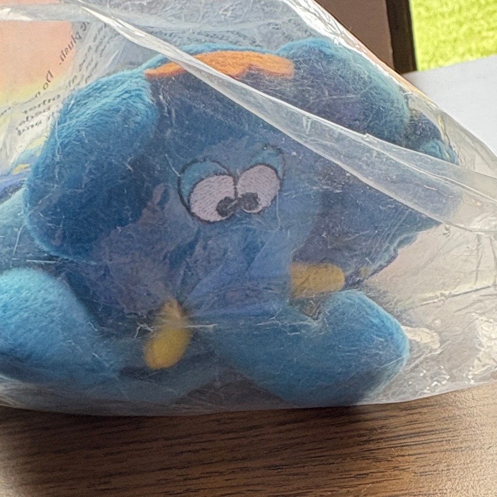 Blue Elephant Plush blanket